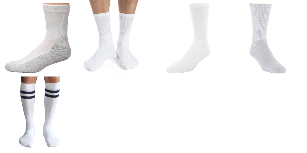 mens white socks